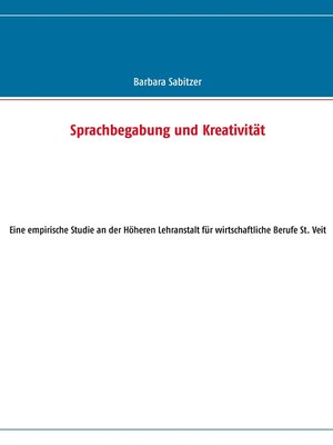 cover image of Sprachbegabung und Kreativität